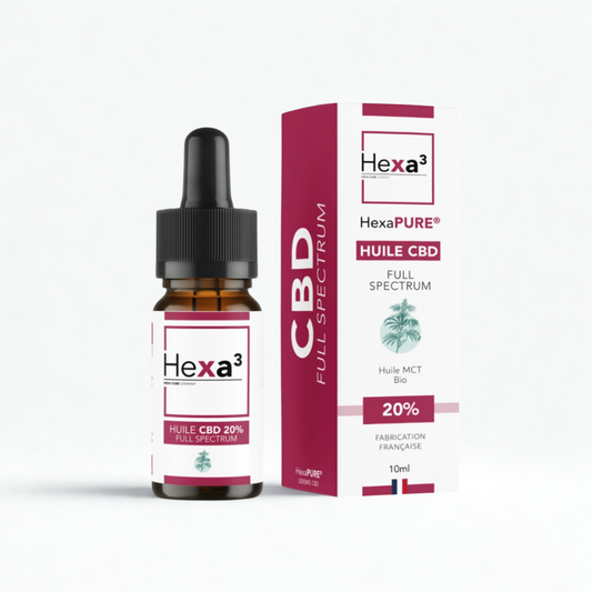 Huile CBD 20 % Full Spectrum – 10ml – Hexa3