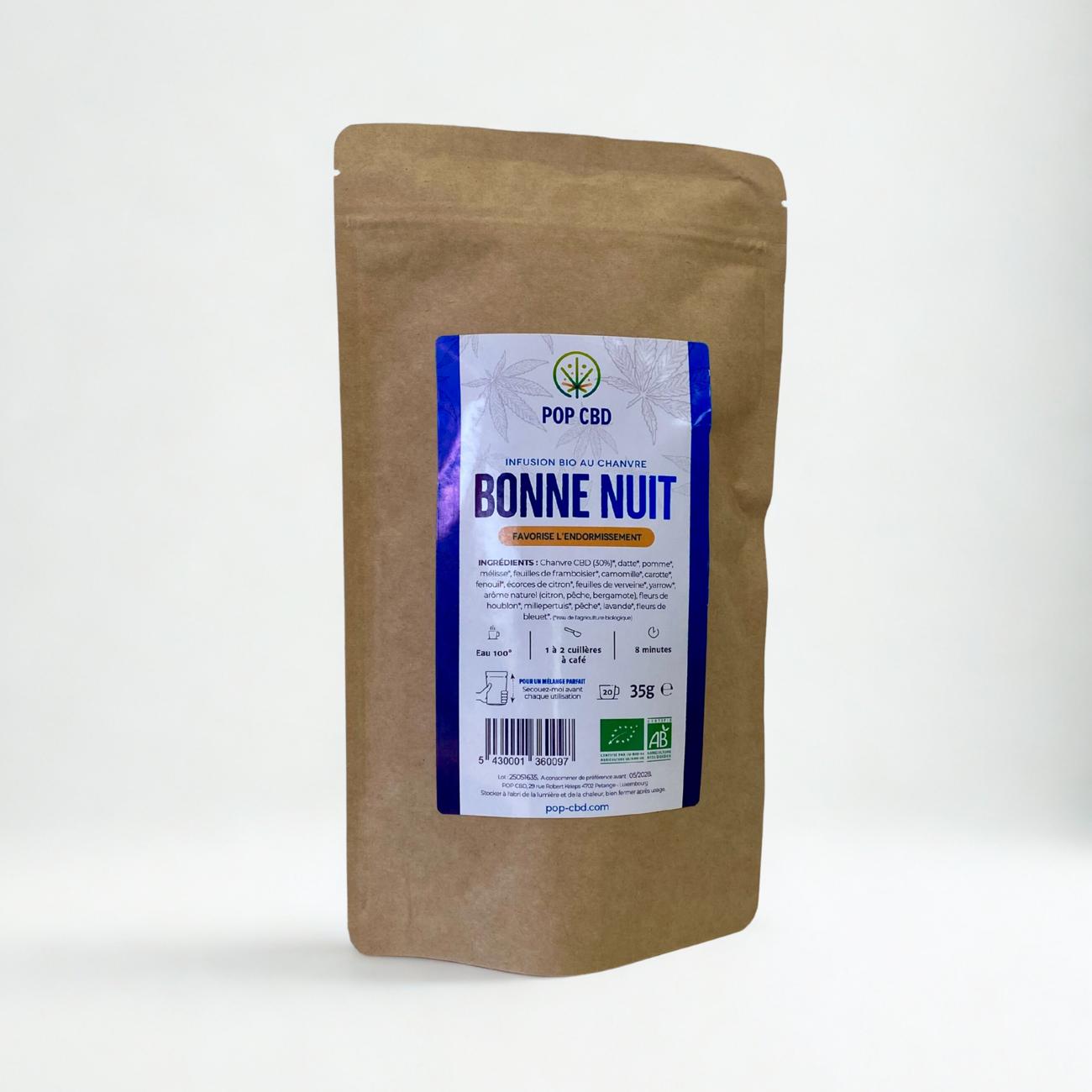 Tisane CBD Bio Bonne nuit 35g