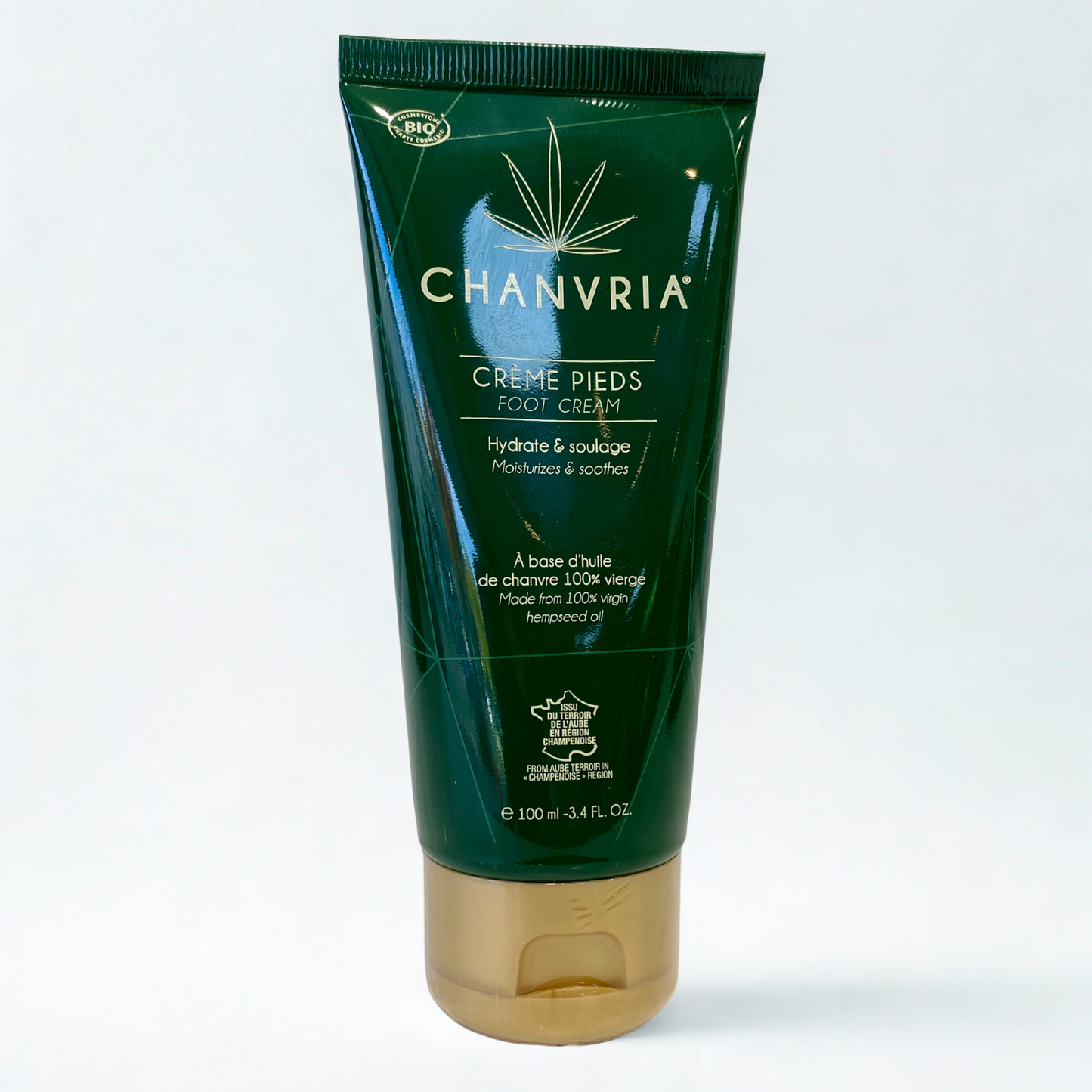 Crème Pieds CBD/BIO – 100ml – Chanvria
