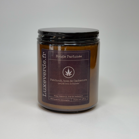 Bougie parfumée — Patchouli et bois de Cachemire