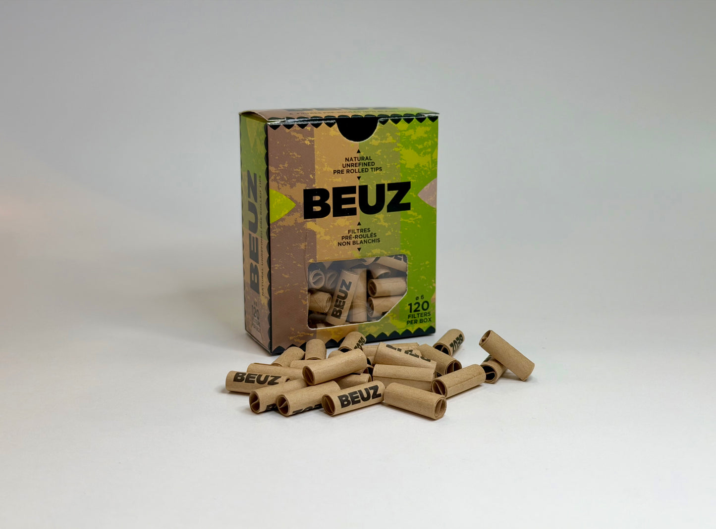 Filtre pré-roulés non blanchis x120 - Beuz